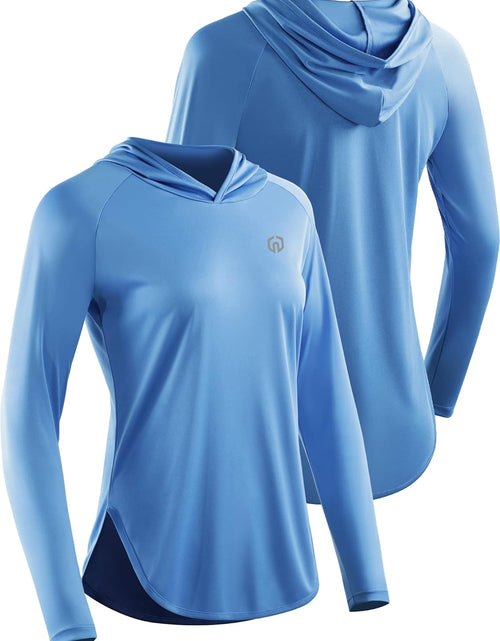 Load image into Gallery viewer, Women&#39;S Sun Protection Running Shirts Workout Athletic Shirts with Hoods
