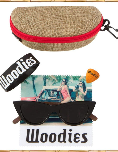 Load image into Gallery viewer, Cat Eye Black  with Polarized Lenses
