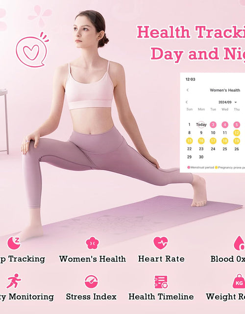 Load image into Gallery viewer, Smart Ring Health Tracker, Sleep Tracker Ring with Heart Rate, Waterproof Fitness Ring for Activity Monitoring/Steps/Distance/Calories,Air Gestures,Up to 7-Day Battery,For Ios Android (Light Pink,#10)
