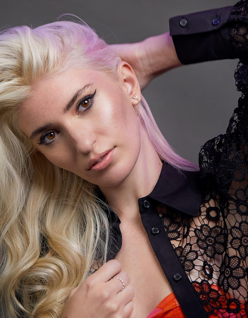 Load image into Gallery viewer, Silver &amp; Gold Chain Earrings for Women - 14K Gold Butterfly Earrings for Women &amp; More Trendy Earrings Styles - Comfortable Cute Earrings Aesthetic Jewelry
