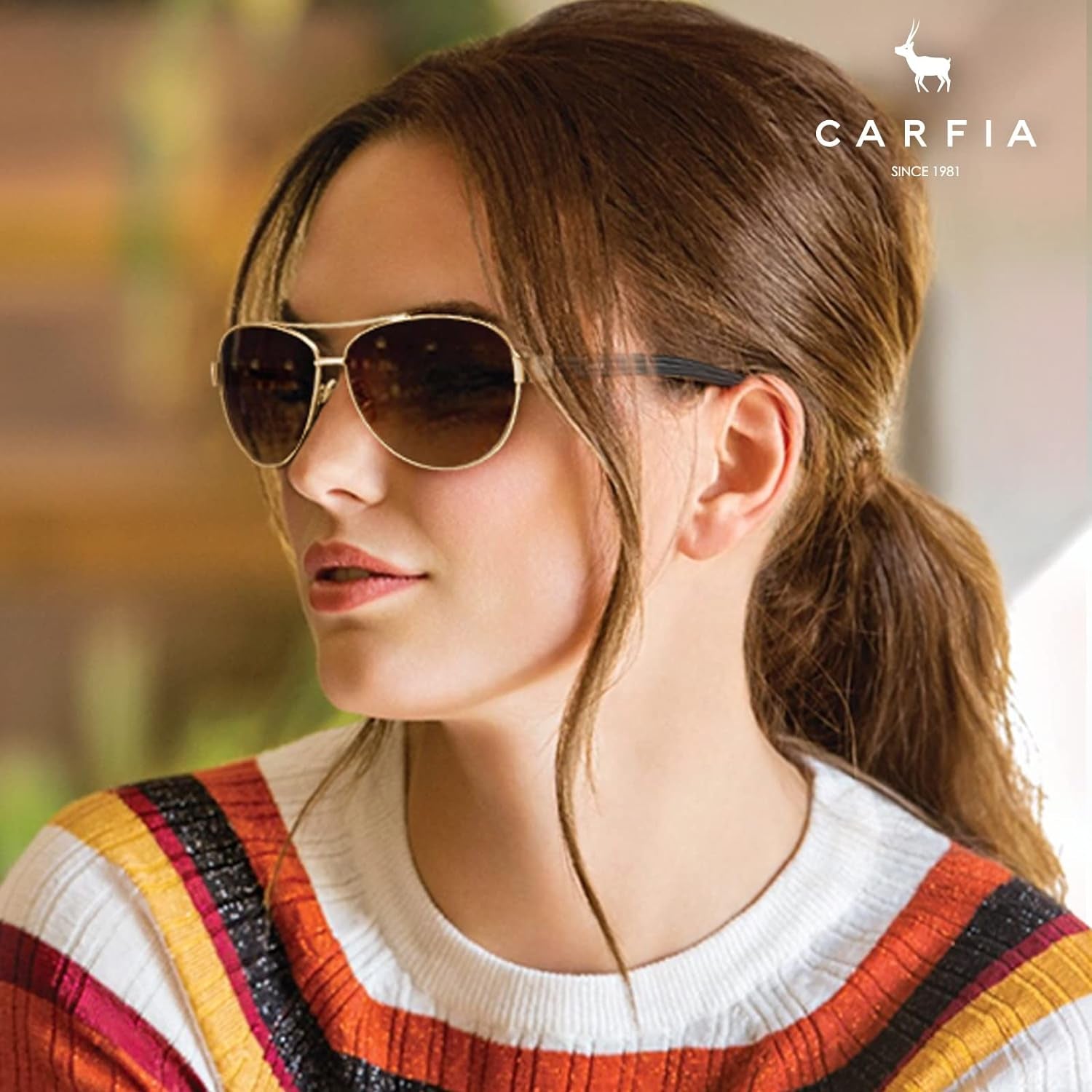 Polarized Sunglasses for Women UV Protection Ultra-Lightweight Comfort Metal Frame Driving Glasses CA3210