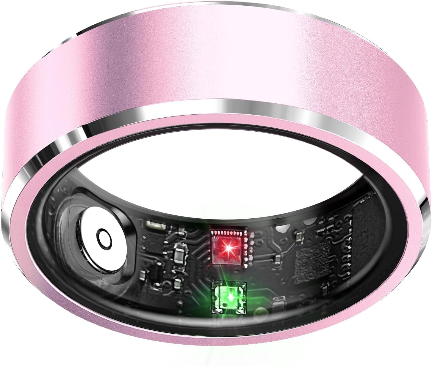 Smart Ring Health Tracker, Sleep Tracker Ring with Heart Rate, Waterproof Fitness Ring for Activity Monitoring/Steps/Distance/Calories,Air Gestures,Up to 7-Day Battery,For Ios Android (Light Pink,#10)