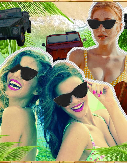 Load image into Gallery viewer, Cat Eye Black  with Polarized Lenses
