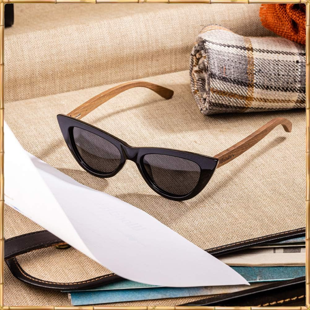 Cat Eye Black  with Polarized Lenses