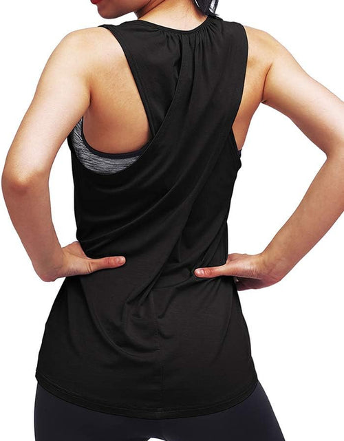 Load image into Gallery viewer, Workout Tops for Women Yoga Athletic Shirts Tank Tops Gym Summer Workout Clothes
