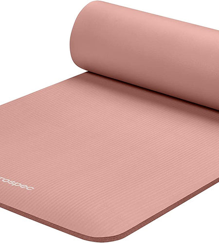 Solana Yoga Mat 1/2" Thick W/Nylon Strap for Men & Women - Non Slip Exercise Mat for Yoga, Pilates, Stretching, Floor & Fitness Workouts