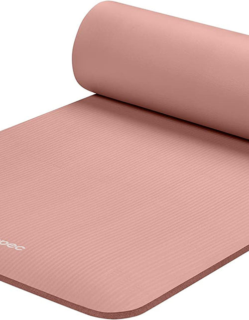 Load image into Gallery viewer, Solana Yoga Mat 1/2&quot; Thick W/Nylon Strap for Men &amp; Women - Non Slip Exercise Mat for Yoga, Pilates, Stretching, Floor &amp; Fitness Workouts
