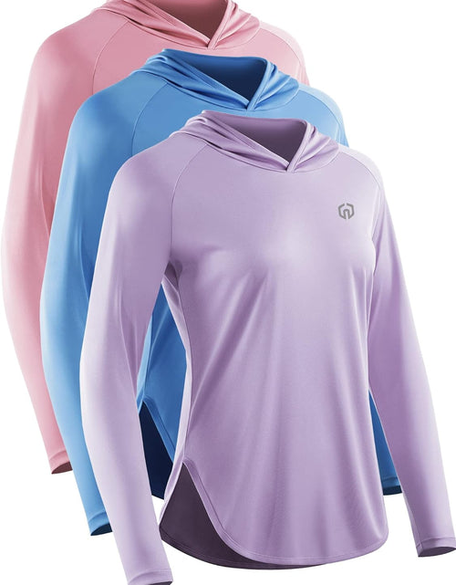 Load image into Gallery viewer, Women&#39;S Sun Protection Running Shirts Workout Athletic Shirts with Hoods
