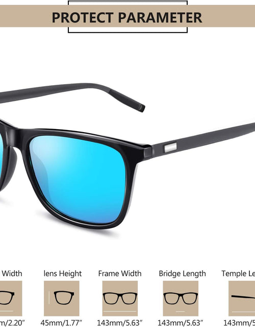 Load image into Gallery viewer, Polarized Sunglasses for Men Women UV400 Classic Square Design Sun Glasses Fashion Shades
