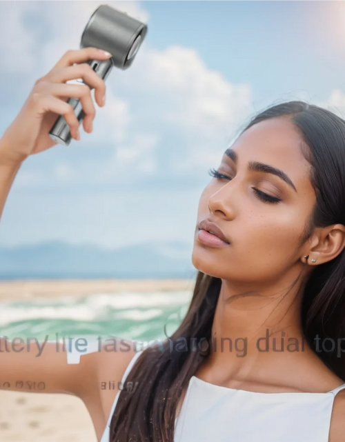 Load image into Gallery viewer, Portable Hand Fan , 120 Wind Speeds, Mini Bladeless Handheld Fan, USB Rechargeable Personal Highspeed Fans, Electric Eyelash Fan
