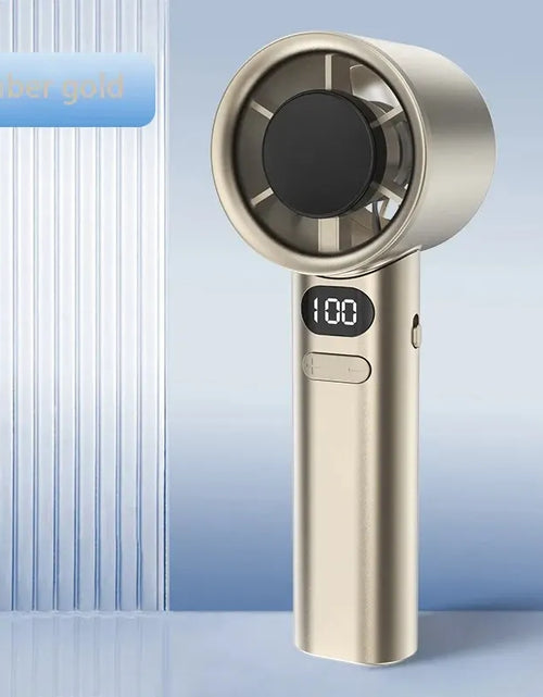 Load image into Gallery viewer, Portable Hand Fan , 120 Wind Speeds, Mini Bladeless Handheld Fan, USB Rechargeable Personal Highspeed Fans, Electric Eyelash Fan
