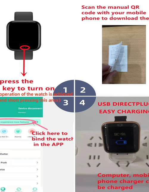 Load image into Gallery viewer, Smart Watch For Women Men Wristwatch Bluetooth Connected Phone Player Music Fitness Sport Bracelet Sleep Monitor Digital Watches
