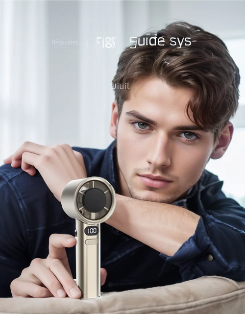 Load image into Gallery viewer, Portable Hand Fan , 120 Wind Speeds, Mini Bladeless Handheld Fan, USB Rechargeable Personal Highspeed Fans, Electric Eyelash Fan
