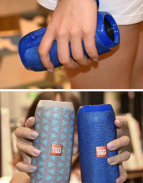 Load image into Gallery viewer, Bluetooth Speaker T&amp;G TG117 Portable TWS Sound Box Waterproof Loudspeaker Outdoor Stereo Surround Speakers Support TF FM Radio
