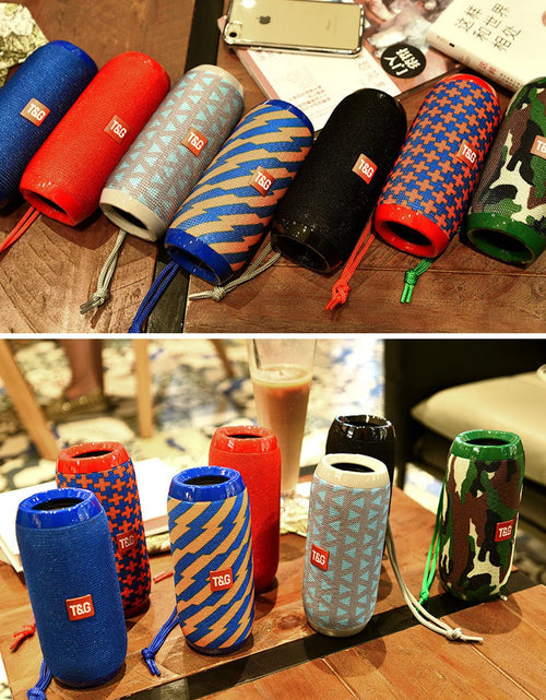 Load image into Gallery viewer, Bluetooth Speaker T&amp;G TG117 Portable TWS Sound Box Waterproof Loudspeaker Outdoor Stereo Surround Speakers Support TF FM Radio
