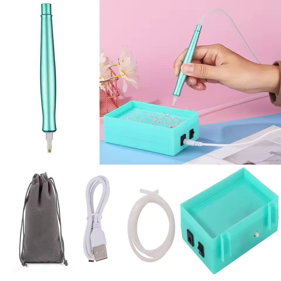 Electric Diamond Painting Pen – Long-Lasting Vacuum Tool for Precision Crafting