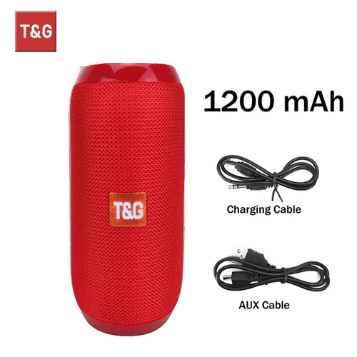 Load image into Gallery viewer, Bluetooth Speaker T&amp;G TG117 Portable TWS Sound Box Waterproof Loudspeaker Outdoor Stereo Surround Speakers Support TF FM Radio
