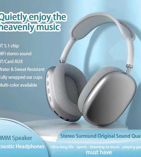 P9 Wireless Bluetooth Headset Outdoor Sports Gaming Wireless Headphones with Mic Noise Cancelling Earbuds Bluetooth Earphones