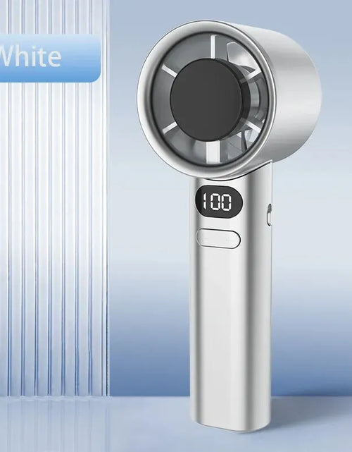Load image into Gallery viewer, Portable Hand Fan , 120 Wind Speeds, Mini Bladeless Handheld Fan, USB Rechargeable Personal Highspeed Fans, Electric Eyelash Fan
