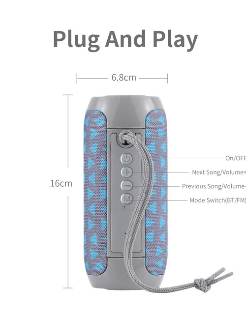 Load image into Gallery viewer, Bluetooth Speaker T&amp;G TG117 Portable TWS Sound Box Waterproof Loudspeaker Outdoor Stereo Surround Speakers Support TF FM Radio
