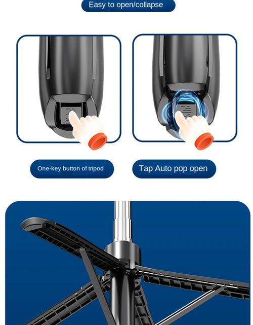 Load image into Gallery viewer, COOL DIER New Tripod for Smartphone Camera,Tripods Stand with Bluetooth shutter,Wireless Selfie Stick brackets with Phone Holder
