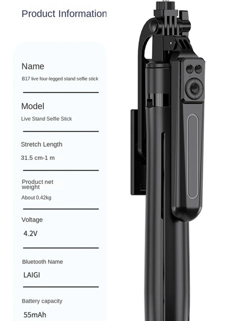 Load image into Gallery viewer, COOL DIER New Tripod for Smartphone Camera,Tripods Stand with Bluetooth shutter,Wireless Selfie Stick brackets with Phone Holder
