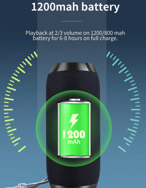 Load image into Gallery viewer, Bluetooth Speaker T&amp;G TG117 Portable TWS Sound Box Waterproof Loudspeaker Outdoor Stereo Surround Speakers Support TF FM Radio
