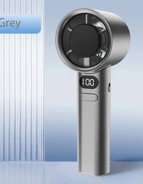 Load image into Gallery viewer, Portable Hand Fan , 120 Wind Speeds, Mini Bladeless Handheld Fan, USB Rechargeable Personal Highspeed Fans, Electric Eyelash Fan
