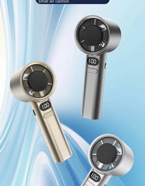 Load image into Gallery viewer, Portable Hand Fan , 120 Wind Speeds, Mini Bladeless Handheld Fan, USB Rechargeable Personal Highspeed Fans, Electric Eyelash Fan
