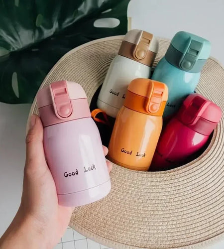 Mini Thermos Cup 200ml/360ml Pocket Cup Stainless Steel Thermal Coffee Mug Vacuum Flask Insulated Hot Water Bottle Kids Gift