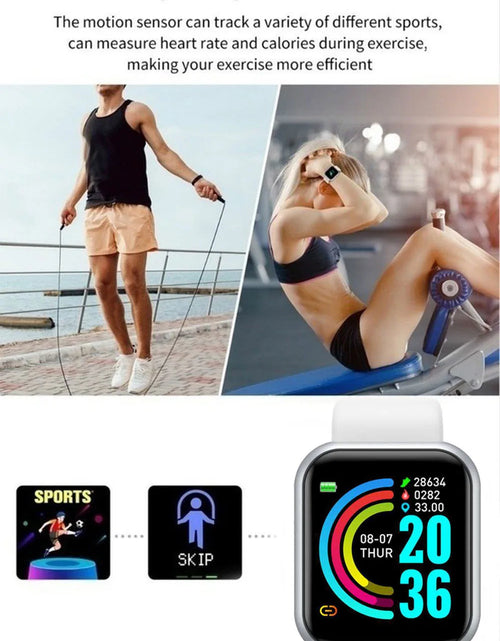 Load image into Gallery viewer, Smart Watch For Women Men Wristwatch Bluetooth Connected Phone Player Music Fitness Sport Bracelet Sleep Monitor Digital Watches
