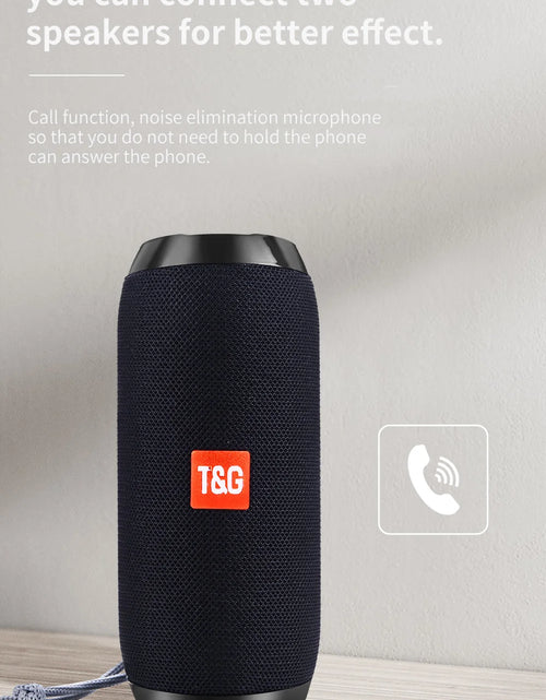 Load image into Gallery viewer, Bluetooth Speaker T&amp;G TG117 Portable TWS Sound Box Waterproof Loudspeaker Outdoor Stereo Surround Speakers Support TF FM Radio
