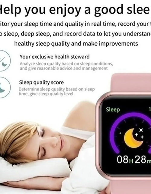 Load image into Gallery viewer, Smart Watch For Women Men Wristwatch Bluetooth Connected Phone Player Music Fitness Sport Bracelet Sleep Monitor Digital Watches
