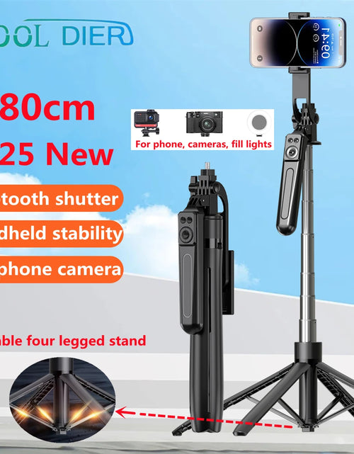 Load image into Gallery viewer, COOL DIER New Tripod for Smartphone Camera,Tripods Stand with Bluetooth shutter,Wireless Selfie Stick brackets with Phone Holder
