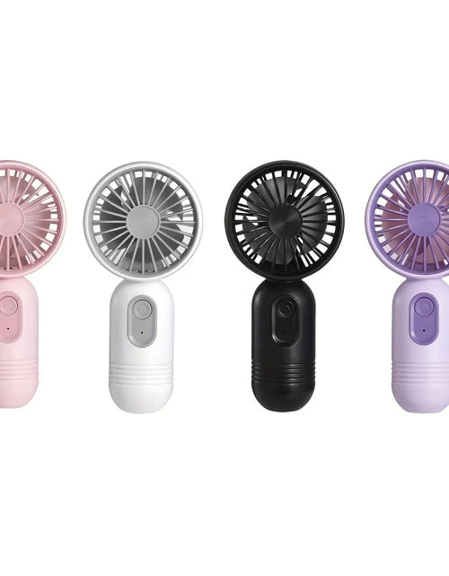Load image into Gallery viewer, Mini portable fan, handheld small fan, USB charging, 3-speed handheld fan suitable for office, outdoor travel, and camping
