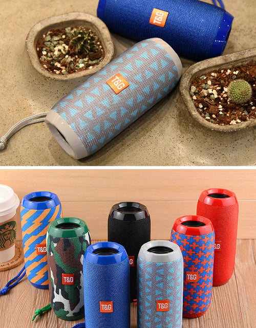 Load image into Gallery viewer, Bluetooth Speaker T&amp;G TG117 Portable TWS Sound Box Waterproof Loudspeaker Outdoor Stereo Surround Speakers Support TF FM Radio
