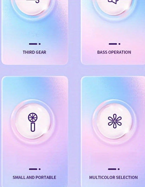 Load image into Gallery viewer, Mini portable fan, handheld small fan, USB charging, 3-speed handheld fan suitable for office, outdoor travel, and camping
