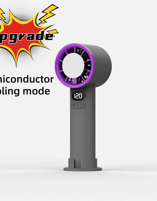 Load image into Gallery viewer, Portable Hand Fan , 120 Wind Speeds, Mini Bladeless Handheld Fan, USB Rechargeable Personal Highspeed Fans, Electric Eyelash Fan
