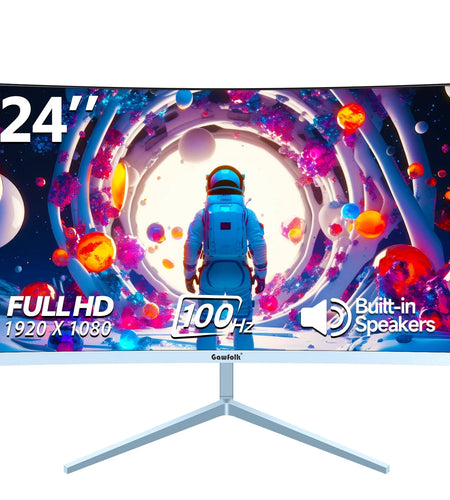 Gawfolk 24 Inch Business PC Monitor 1080P 100HZ Refresh Rate Gaming Computer Display