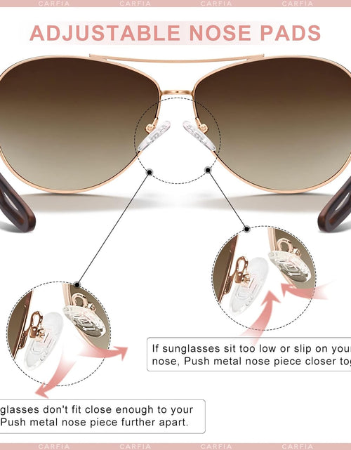 Load image into Gallery viewer, Polarized Sunglasses for Women UV Protection Ultra-Lightweight Comfort Metal Frame Driving Glasses CA3210
