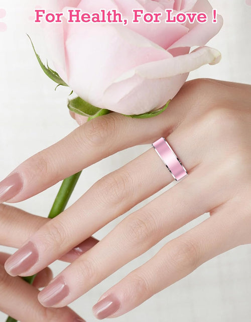 Load image into Gallery viewer, Smart Ring Health Tracker, Sleep Tracker Ring with Heart Rate, Waterproof Fitness Ring for Activity Monitoring/Steps/Distance/Calories,Air Gestures,Up to 7-Day Battery,For Ios Android (Light Pink,#10)
