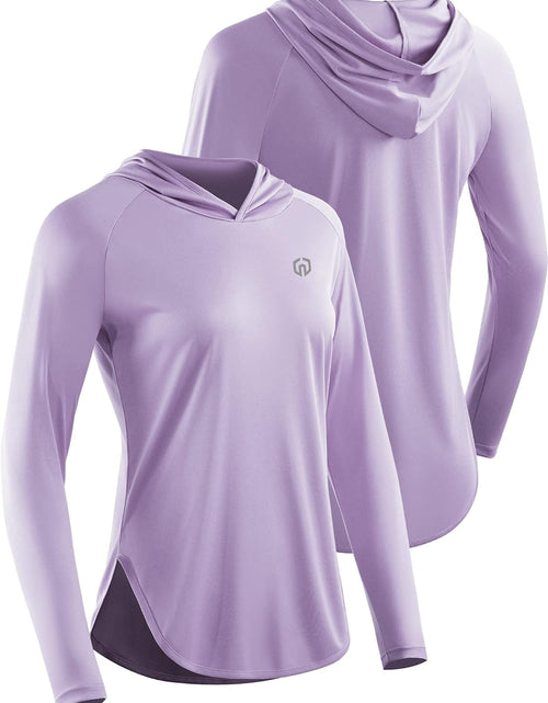 Load image into Gallery viewer, Women&#39;S Sun Protection Running Shirts Workout Athletic Shirts with Hoods
