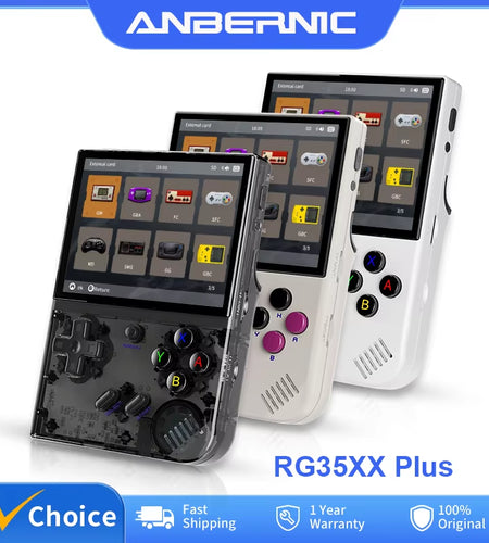 RG35XX plus Retro Handheld Game Player Console 5000+ Classic Games Support Wireless/Wired Controlle HD-MI TV Output